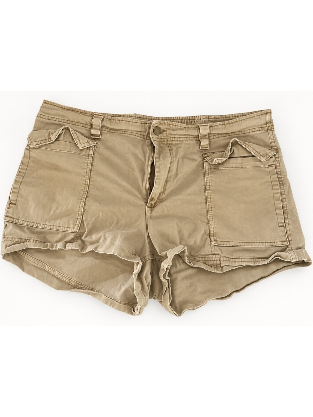 Old Navy Khaki Utility Shorts Women’s XL Patch Pockets